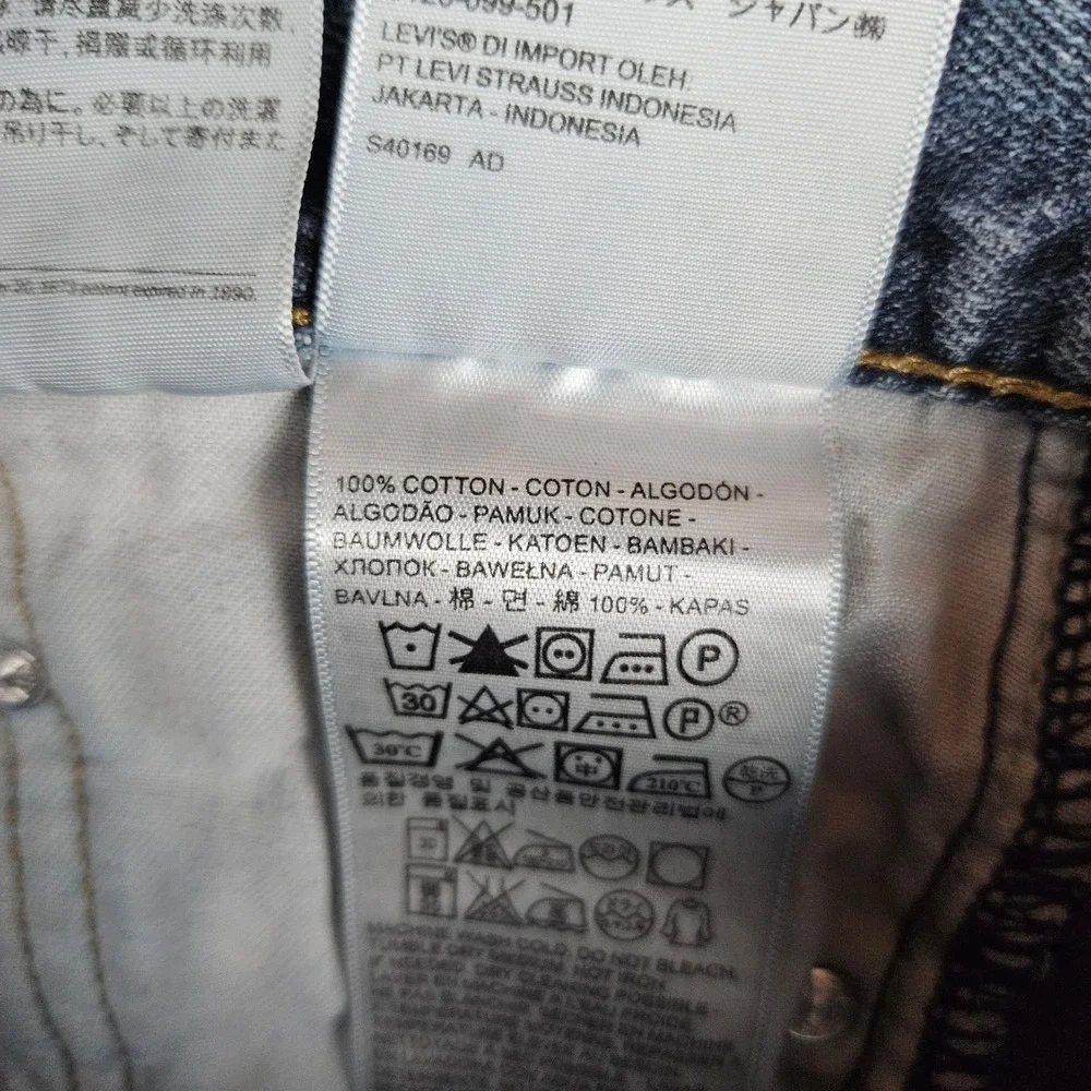 Levis 514 Straight Leg‎ Mens 30x32 Jeans Light Wash Blue Denim